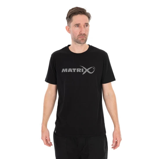 Tricou Matrix Large Fade T-shirt, Black/grey, Marime S