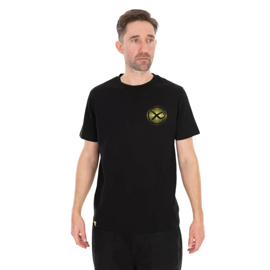 Tricou Matrix Large Fade T-shirt, Black/lime, Marime L