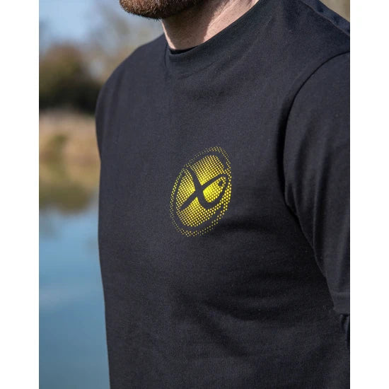 Tricou Matrix Large Fade T-shirt, Black/lime, Marime L