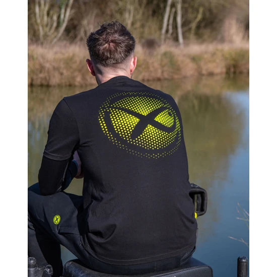 Tricou Matrix Large Fade T-shirt, Black/lime, Marime L