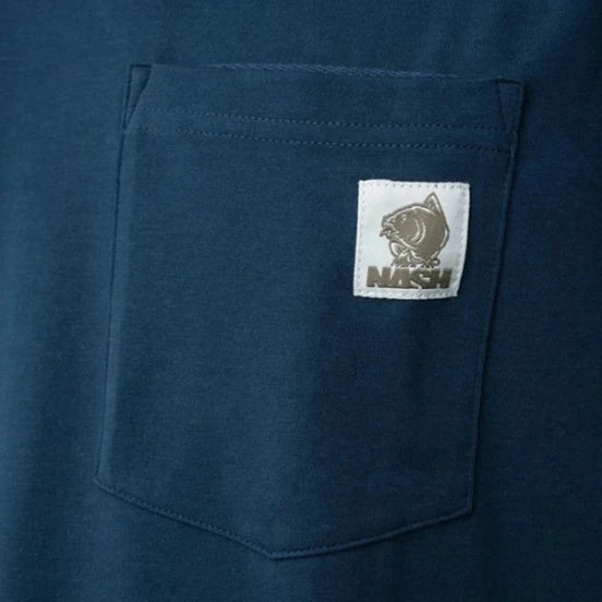 Tricou Nash Make It Happen Badge Pocket T Shirt - Navy Blue, Marime M