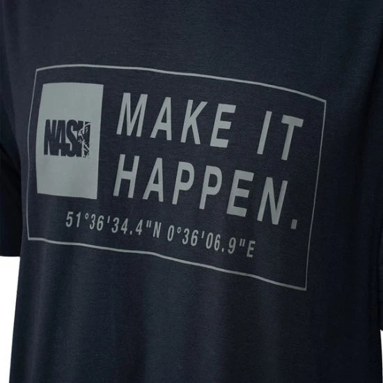 Tricou Nash Make It Happen Coordinates T Shirt Black, Marime L