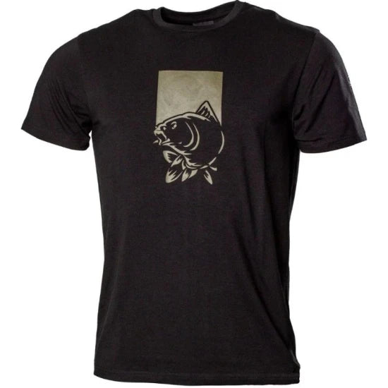 Tricou Nash Make It Happen T-shirt Fish Logo, Black, Marime S