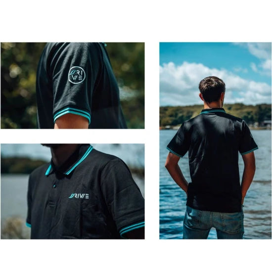 Tricou Rive Polo, Black, Masura L