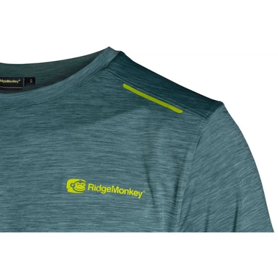 Tricou Ridgemonkey Apearel Cooltech T-shirt Green Junior, S