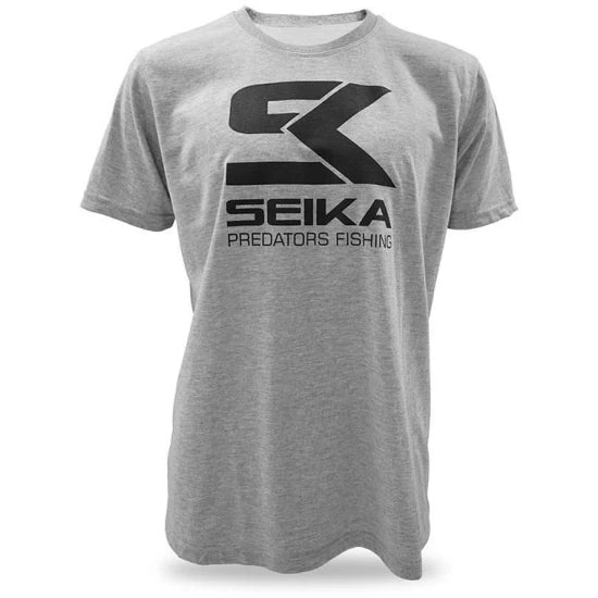 Tricou Seika Men's Short Sleeve T-shirt Predator Fishing Sk Gris, Masura Xl