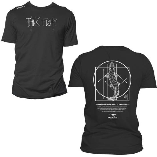 Tricou Skeater T-shirt By Think Fishy Art, Masura L