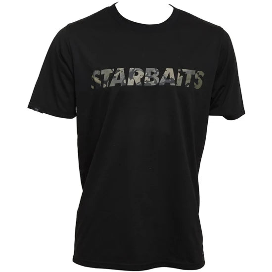 Tricou Starbaits Black Camo, Marime Xl