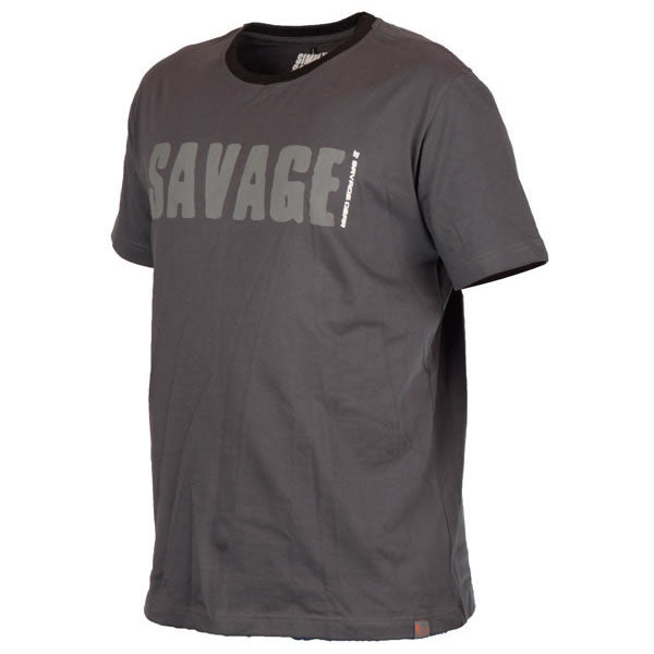 Tricou Savage Gear Simply Savage Gri Mar. M