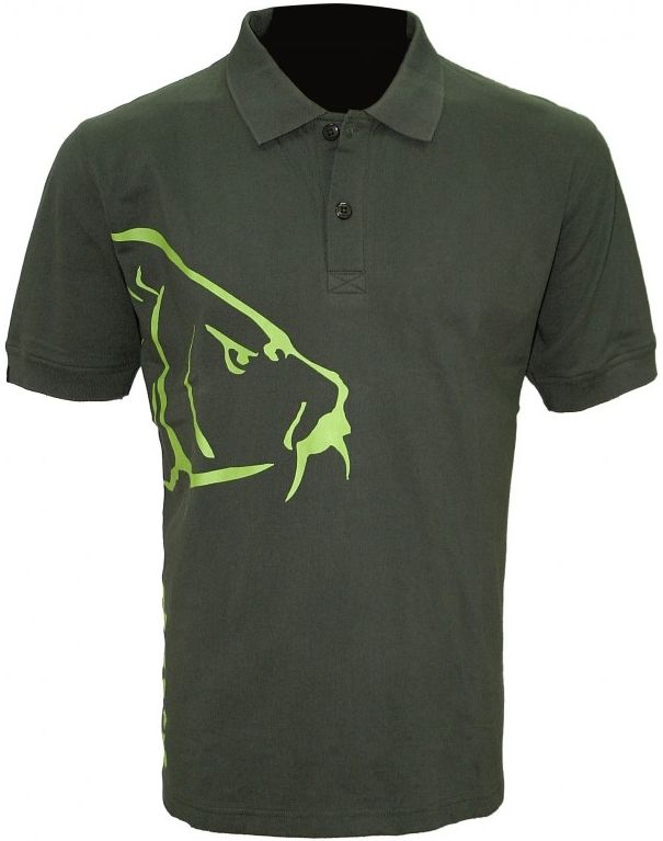 Tricou Zfish Carp Polo T-Shirt, Olive Green, Marimea L