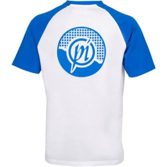 Triocu Preston Lightweight White Raglan T-shirt, Marimea L