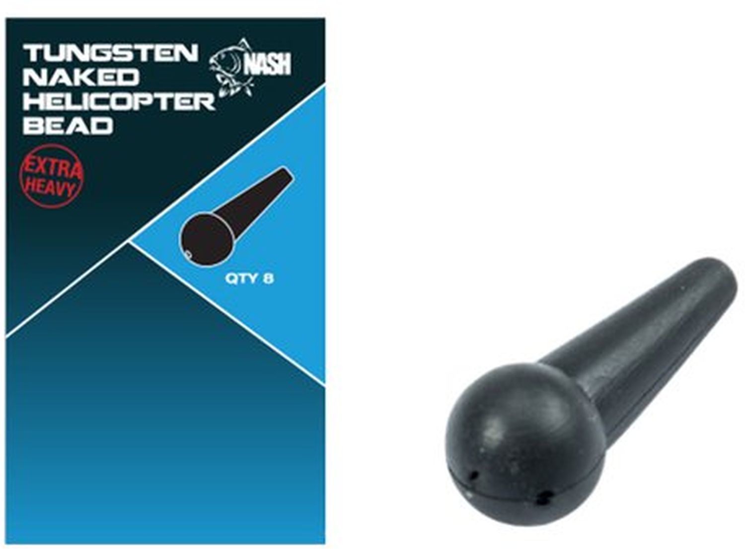 Tungsten NASH Naked Chod And Helicopter Bead, 8buc/pac