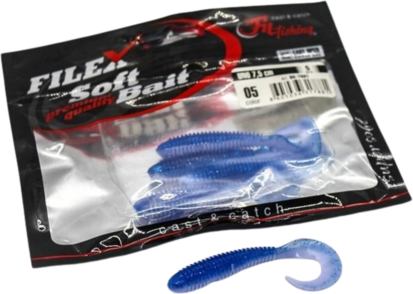 Twister Filfishing Uno, Culoare 05, 7.5cm, 5buc/pac