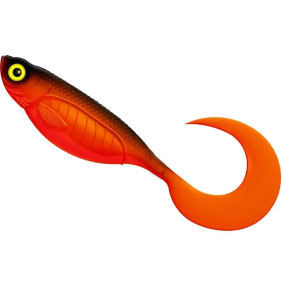 Twister Libra Lures Embrion Twist Tail, 18cm, 36.5g, Hot Orange, 1buc/pac