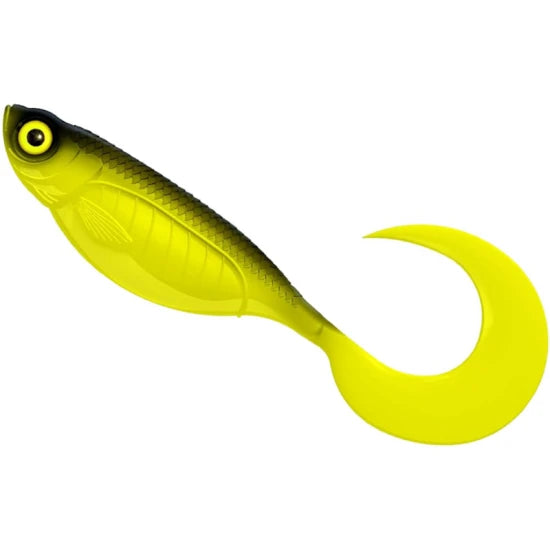 Twister Libra Lures Embrion Twist Tail, 18cm, 36.5g, Hot Yellow, 1buc/pac