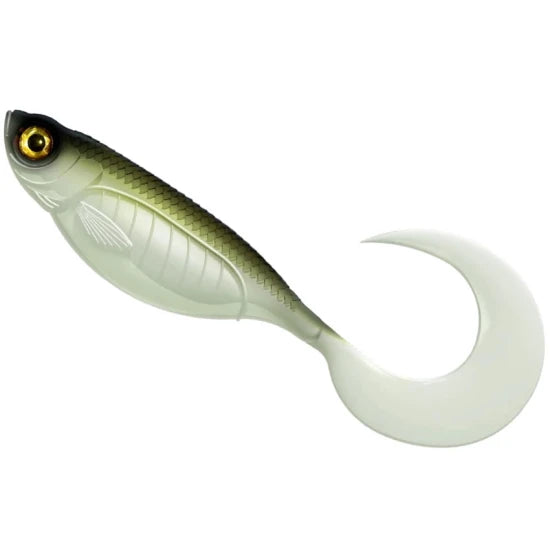 Twister Libra Lures Embrion Twist Tail, 18cm, 36.5g, Olive Whitefish, 1buc/pac