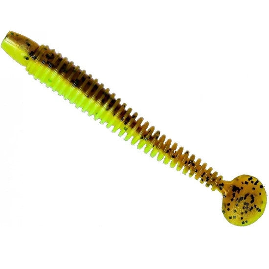 Twister Lunker City Swimming Ribster 4” Grub, 201 Tosted Ig, 10cm, 10buc/blister