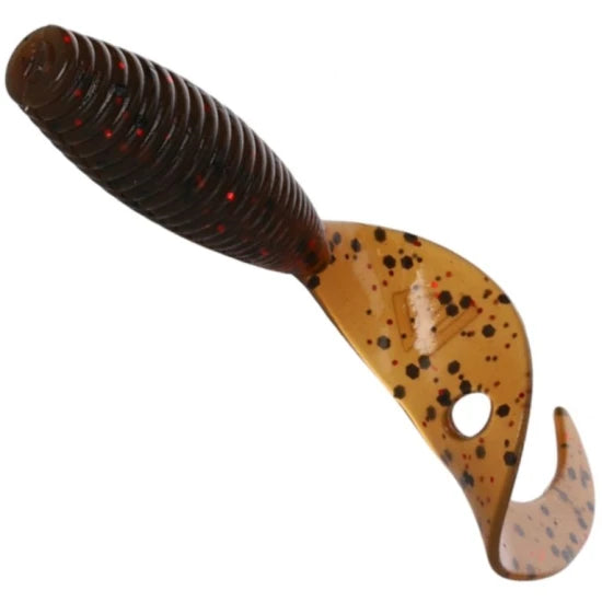 Twister Mikado Grub, Brown Pumpkin, 6.4cm, 6buc/pac