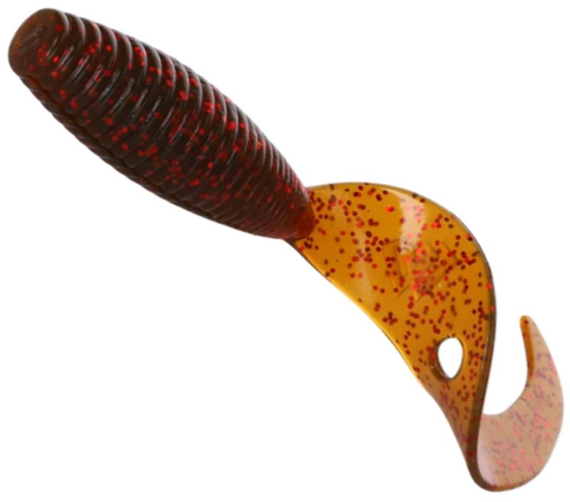 Twister Mikado Grub, Motoroil Red, 5.1cm, 8buc/pac