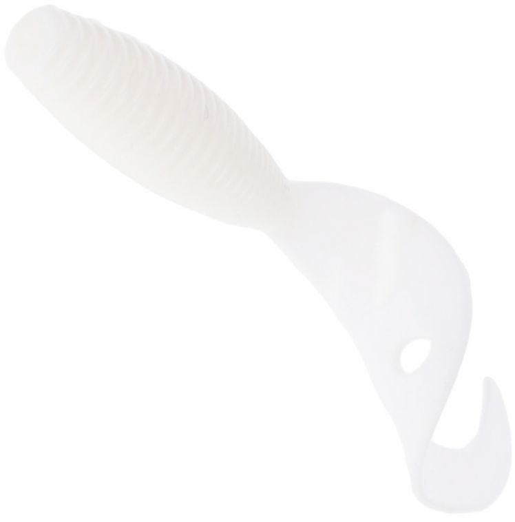 Twister Mikado Grub, White, 3.8cm, 10buc/pac