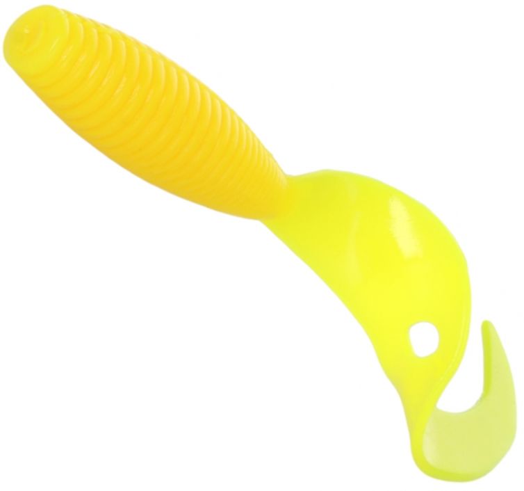 Twister Mikado Grub, Yellow, 5.1cm, 8buc/pac