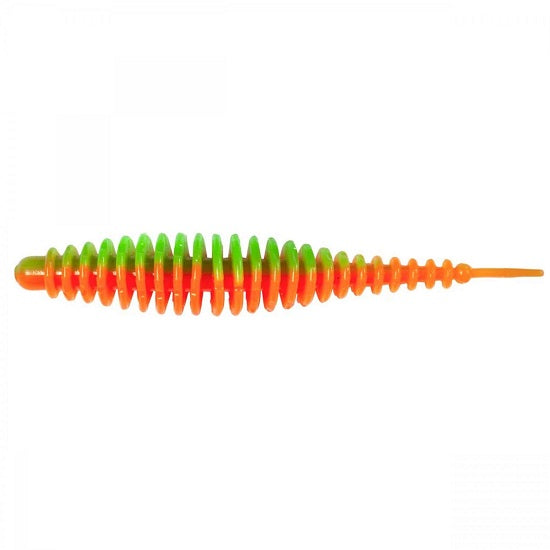 Twister Quantum Magic Trout T-Worm I-Tail 6.5cm 1gr Neon Green Orange Garlic