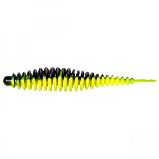 Twister Quantum Magic Trout T-Worm I-Tail 6.5cm 1gr Neon Yellow Black Garlic