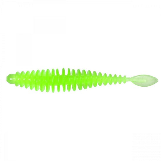 Twister Quantum Magic Trout T-Worm P-Tail 6.5cm 1gr Neon Green Cheese