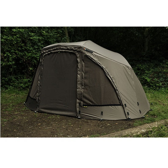 Umbrela Fox Ultra 60 brolley full front KHAKI