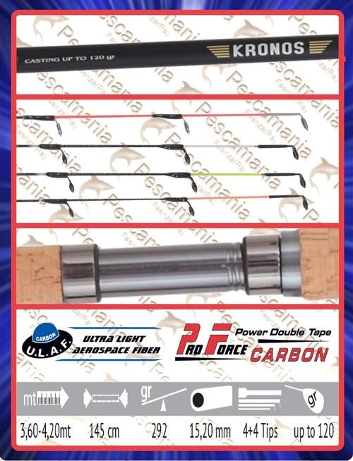 VARF LANSETA COLMIC KRONOS FEEDER CARBON 4oz GALBEN