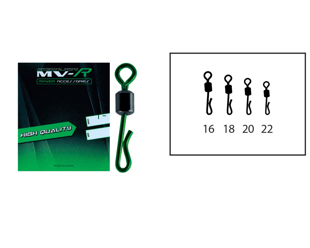 VARTEJ CU AGRAFA MAVER MV-R FAST CHANGE SWIVEL NR.20 Dual Color 10/plic