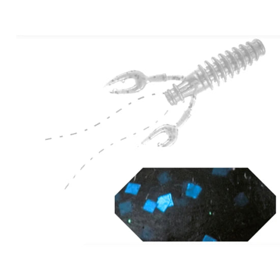 Viber Craw Colmic 3.5" 8.9cm Black Blu Flk