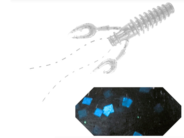 VIBER CRAW COLMIC 3.5&quot; 8.9cm BLACK BLU FLK