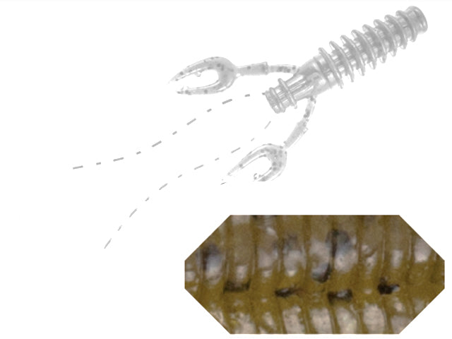 VIBER CRAW COLMIC 3.5&quot; 8.9cm GREEN PUMPKIN