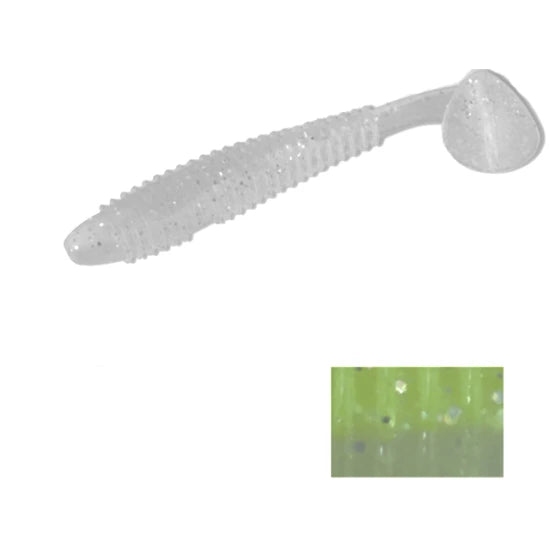 Viber Shad Colmic 3.8" 9.7cm Ghost Chartreuse