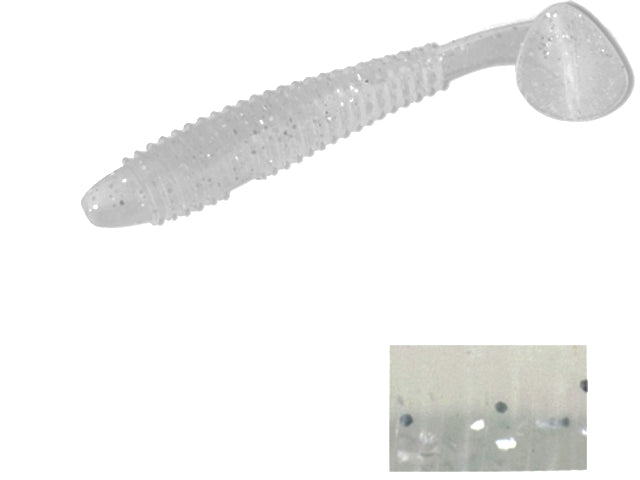 VIBER SHAD COLMIC 3&quot; 7.6cm WHITE SILVER