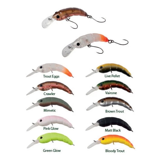 Vobler Colmic Herakles Moth Trout Area F 3.7cm 2.2gr Crawler