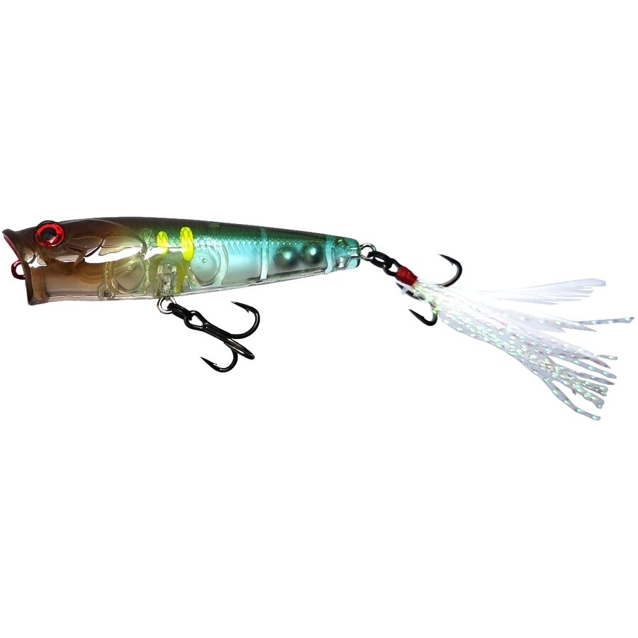 VOBLER MUSTAD BURPY POPPER, 6,5CM/6,3G, GHOST