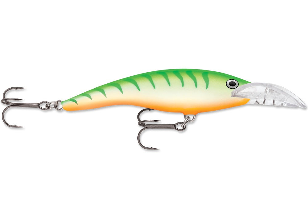 VOBLER RAPALA SCATTER RAP GREEN TIGER UV 9CM 13GR / 3,3-5,7MT