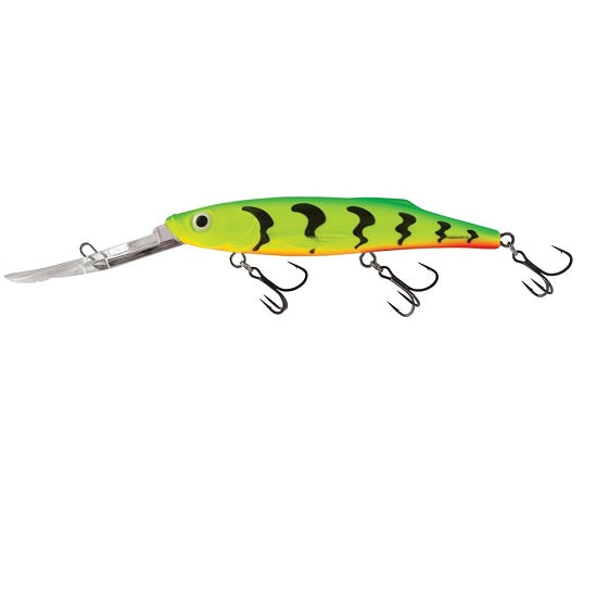 VOBLER SALMO FREEDIVER SUPER DEEP RUNNER, GREEN TIGER, 12CM, 24G