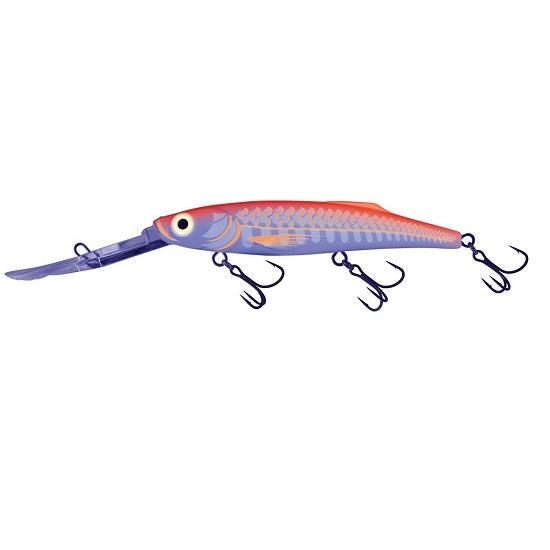 VOBLER SALMO FREEDIVER SUPER DEEP RUNNER, ULTRAVIOLET ORANGE, 12CM, 24G