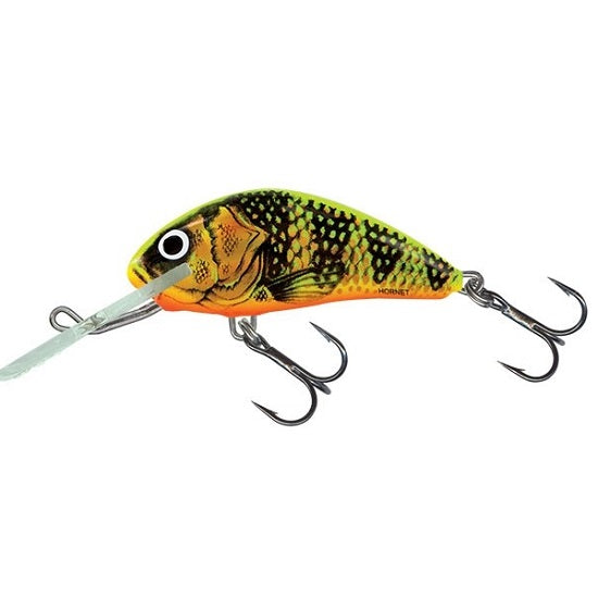 VOBLER SALMO HORNET FLOATING, GOLD FLUO PERCH, 5CM, 7G