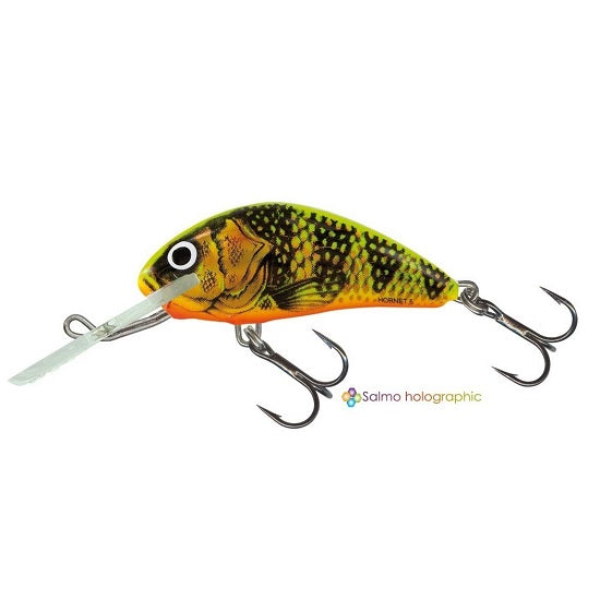 VOBLER SALMO HORNET SINKING, GOLD FLUO PERCH, 6CM, 14G