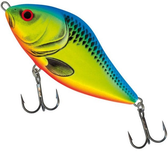 VOBLER SALMO SLIDER SINKING CHARTREUSE BLUE 12CM 70G