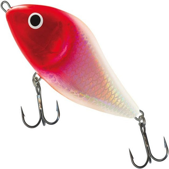 VOBLER SALMO SLIDER SINKING HOLOGRAPHIC RED HEAD 12CM 70G