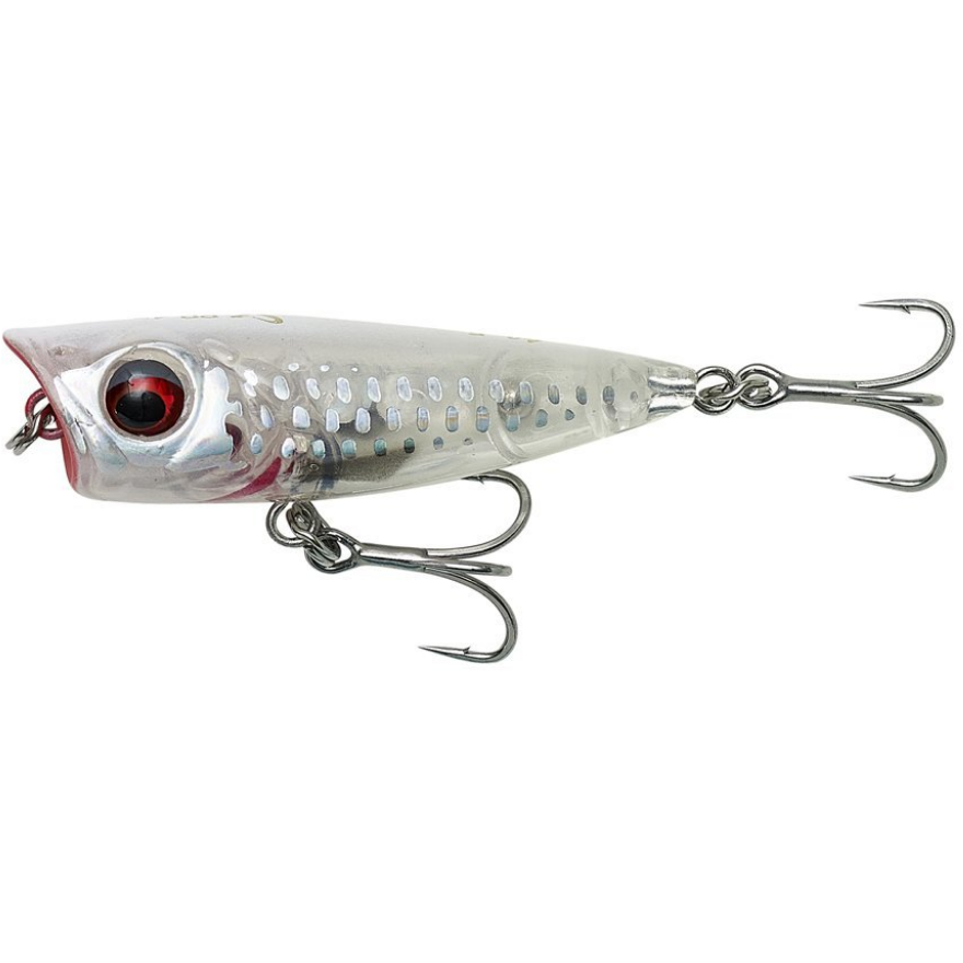 VOBLER SAVAGE GEAR 3D MINNOW POPPER 4.3CM 2.6G CRYSTAL WHITE