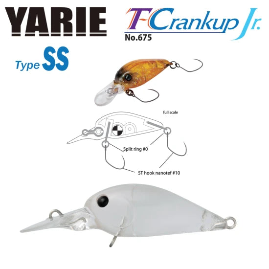Vobler Yarie Jespa 675 T-crankup Jr. Type Ss C1 Clear 2.8cm 2.1g