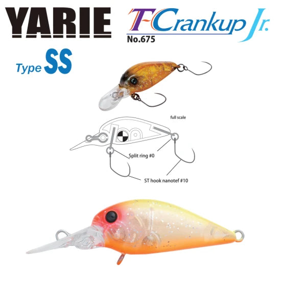 Vobler Yarie Jespa 675 T-crankup Jr. Type Ss C20 Ym Tropical 2.8cm 2.1g