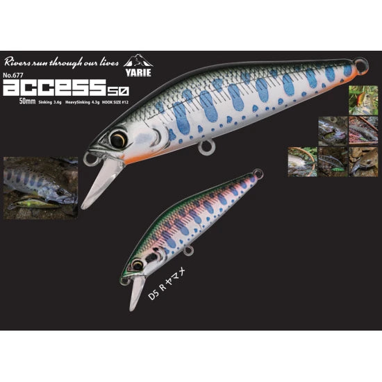 Vobler Yarie Jespa 677 Acces S 5cm 3.6g D5 R Yamame