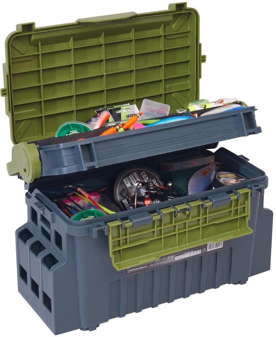 Valigeta Jaxon S-Line Tackle Box Grey, 43x24x28cm